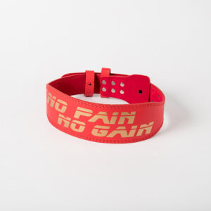 "NO PAIN NO GAIN" Weightlifting Belt